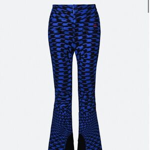Twisted Houndstooth High-Waist Aurora Flare Ski Pant